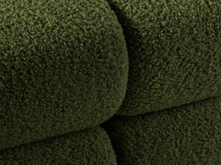 Coltar modular Bellis cu 3 module si tapiterie boucle, verde [6]