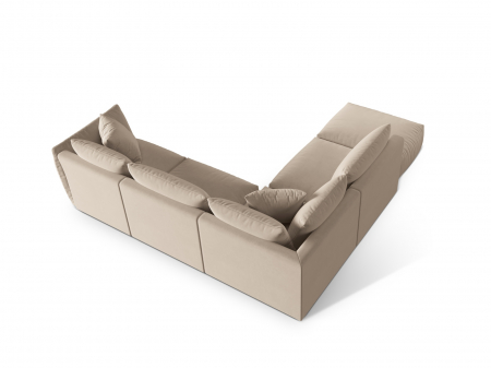 Coltar modular Chris cu tapiterie din catifea [3]