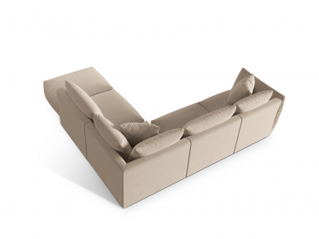 Coltar modular Chris cu tapiterie din catifea [3]