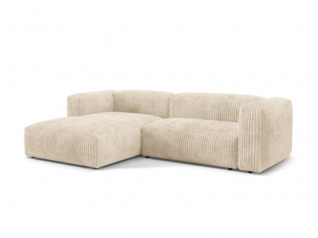 Coltar modular Martina cu colt pe partea stanga si tapiterie din catifea reiata [1]