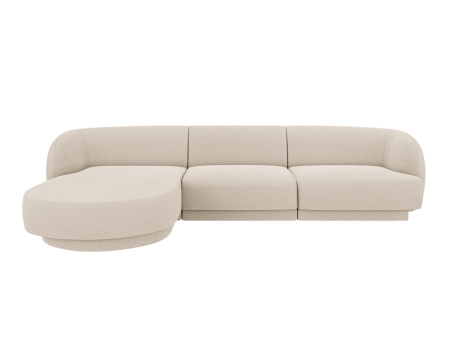 Canapele - Coltar modular Miley cu tapiterie boucle