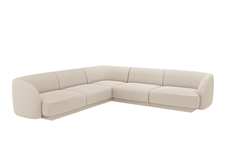 Canapele - Coltar modular Miley cu tapiterie boucle
