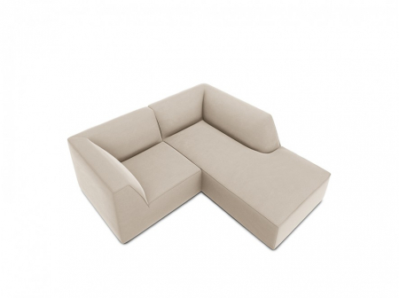Colțar modular Ruby, cu 3 locuri colț pe partea dreaptă și tapițerie din catifea [1]