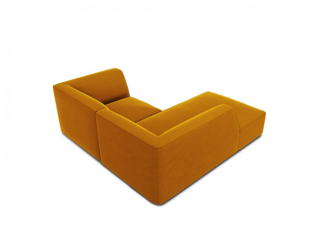 Colțar modular Ruby, cu 3 locuri colț pe partea stângă și tapițerie din catifea [2]