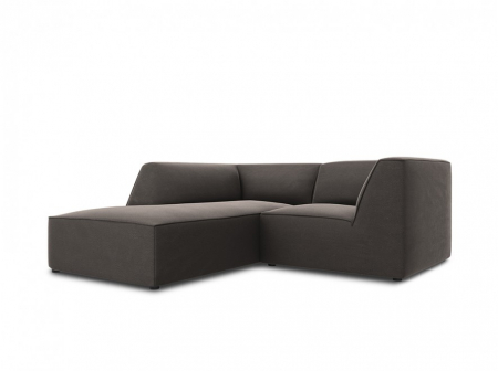 Canapele - Colțar modular Ruby, cu 3 locuri colț pe partea stângă și tapițerie din catifea