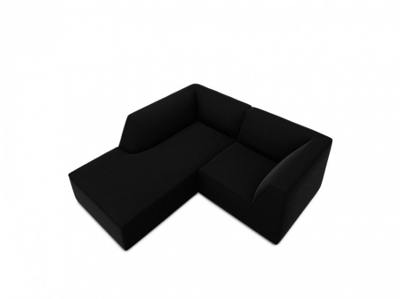 Colțar modular Ruby, cu 3 locuri colț pe partea stângă și tapițerie din catifea [1]