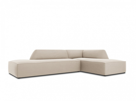 Colțar modular Ruby, cu 4 locuri colț pe partea dreaptă și tapițerie din catifea [1]