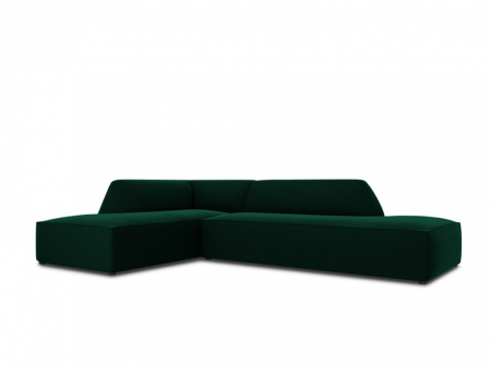 Colțar modular Ruby, cu 4 locuri colț pe partea stângă și tapițerie din catifea [1]
