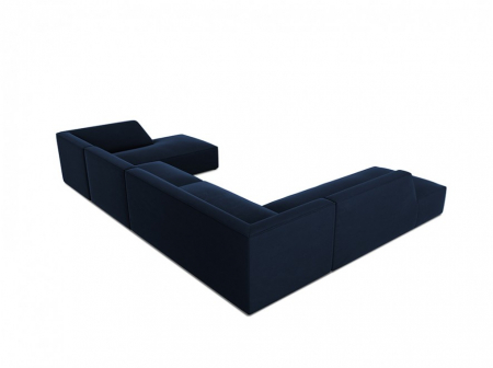 Colțar modular Ruby, cu 7 locuri colț pe partea stângă și tapițerie din catifea [3]