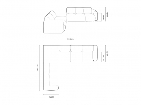 Coltar Nolio cu tapiterie din tesatura structurala [5]