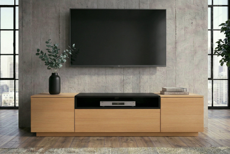 Comodă TV LOFT 160 cm negru natural [2]