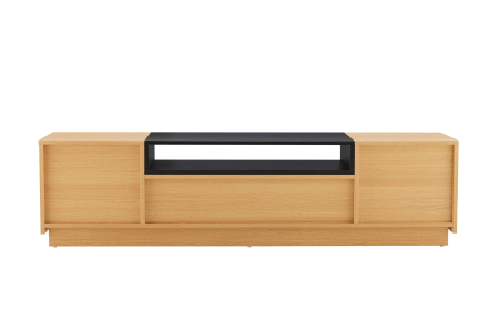 Comodă TV LOFT 160 cm negru natural [13]