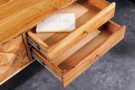 Comoda TV ALPINE din lemn de salcam, 145 cm [4]