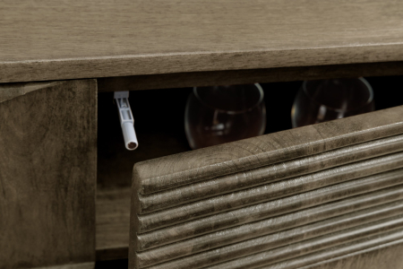 Comoda TV ART DECO din lemn de mango gri, 200 cm [8]