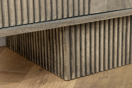 Comoda TV ART DECO din lemn de mango gri, 200 cm [9]