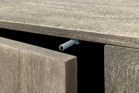 Comoda TV ART DECO din lemn de mango gri, 200 cm [6]