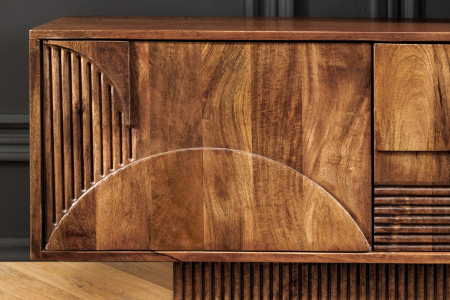 Comoda TV ART DECO din lemn de mango maro, 200 cm [4]