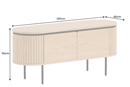 Comoda TV ATELIER din lemn de stejar, 120 cm [9]