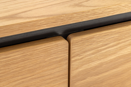 Comoda TV ATELIER din lemn de stejar, 120 cm [6]