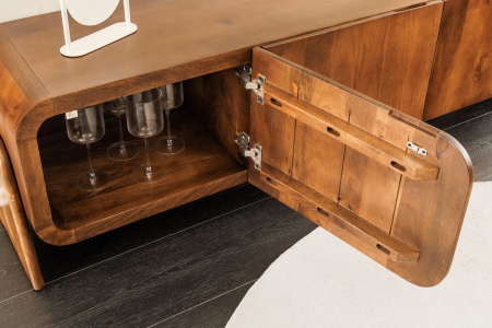 Comoda TV BRASIL din lemn de mango maro, 160 cm [7]