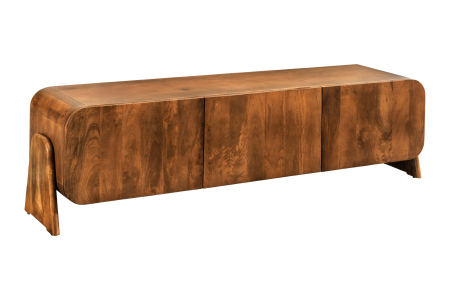 Bufete & baruri - Comoda TV BRASIL din lemn de mango maro, 160 cm