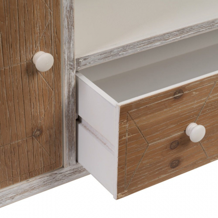 Comodă TV Country din lemn de brad 150 X 35 X 53,50 CM [6]