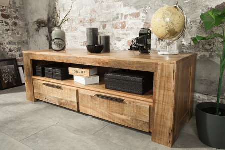 Comodă TV din lemn de mango Iron Craft 130 cm [4]