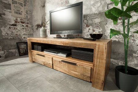 Comodă TV din lemn de mango Iron Craft 130 cm [2]