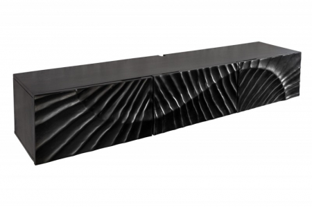 Comodă TV din lemn de mango negru Scorpion 160 cm