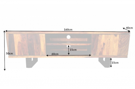 Comodă TV din lemn Sheesham  Elements II 160 cm [6]