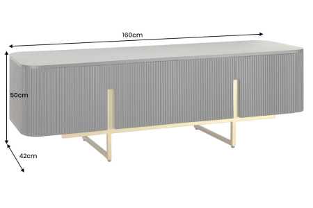 Comoda TV GATSBY din lemn de mango, 160 cm [9]