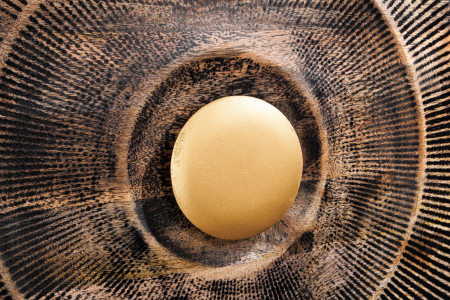 Comoda TV GOLDEN SUNSET din lemn de mango negru, 160 cm [4]