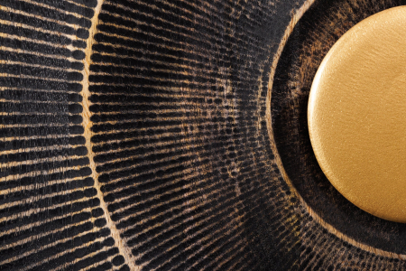 Comoda TV GOLDEN SUNSET din lemn de mango negru, 180 cm [7]