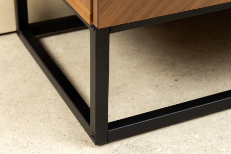 Comoda TV GRANDEZZA din lemn de nuc si metal, 180 cm [9]