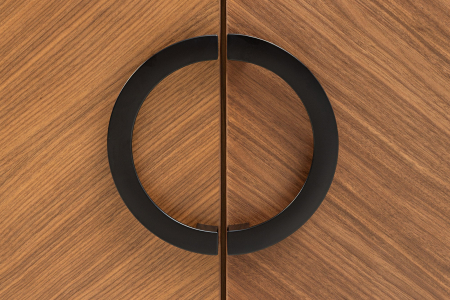 Comoda TV GRANDEZZA din lemn de nuc si metal, 180 cm [7]