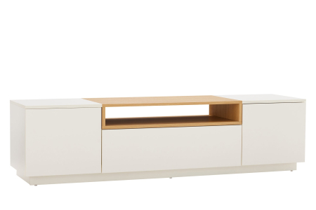 Comodă TV LOFT 160 cm alb natural