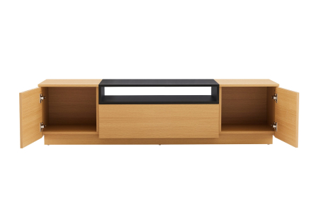 Comodă TV LOFT 160 cm negru natural [10]