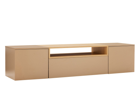 Comoda TV LOFT 160 cm suspendat, culoare gri-bej natural