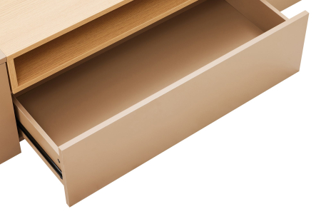 Comoda TV LOFT 160 cm suspendat, culoare gri-bej natural [14]