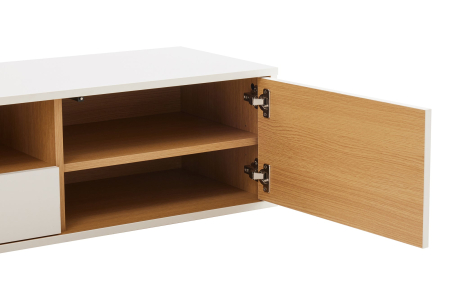 Comoda TV LOFT 200 cm suspendat, alb natural [12]