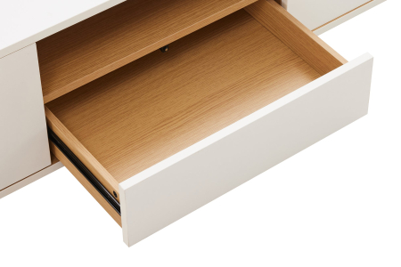 Comoda TV LOFT 200 cm suspendat, alb natural [13]
