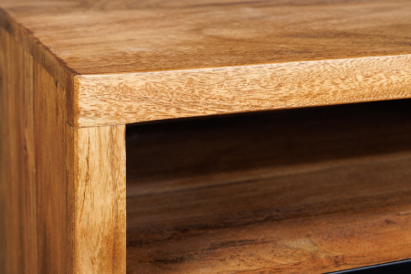 Comoda TV MAMMUT suspendata din lemn de salcam, 160 cm [6]