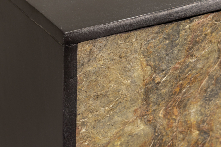 Comoda TV MOUNTAIN SOUL suspendata din salcam cu aspect de piatra, 160 cm [3]