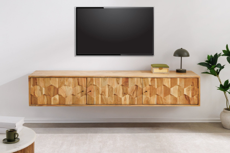Comoda TV MYSTIC LIVING 160 cm suspendat din lemn de salcâm [3]