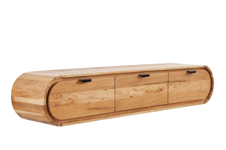 Comode TV - Comoda TV ORGANIC 160 cm suspendat din lemn de salcâm natural