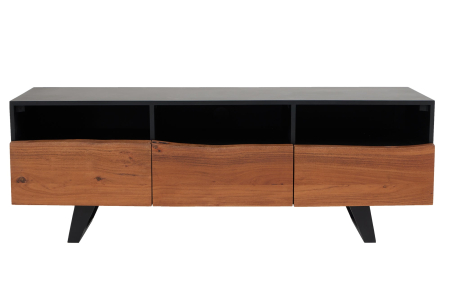 Bufete & baruri - Comoda TV ORGANIC ARTWORK din lemn de salcam, 140 cm