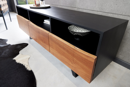 Comoda TV ORGANIC ARTWORK din lemn de salcam, 140 cm [3]