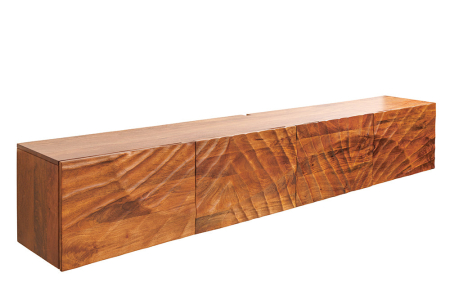 Dining - Comoda TV SCORPION suspendata din lemn de mango maro, 200 cm