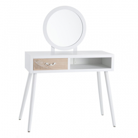 Decorațiuni - Consolă cu oglindă Miss  din lemn de pin 90 X 40 X 79,50 CM