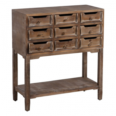 Console intrare - Consolă Nature din lemn de brad 80 X 36 X 90 CM